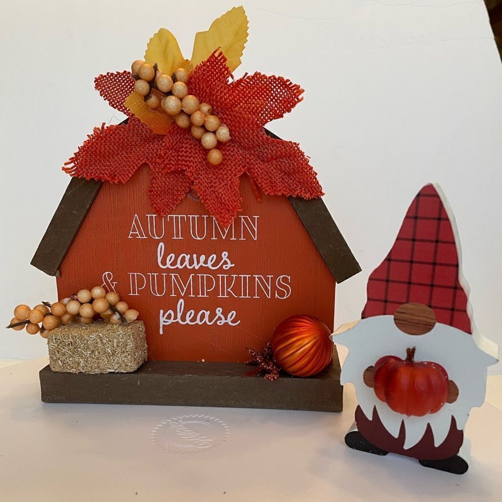2/$30 AUTUMN TIER TRAY DECOR‎